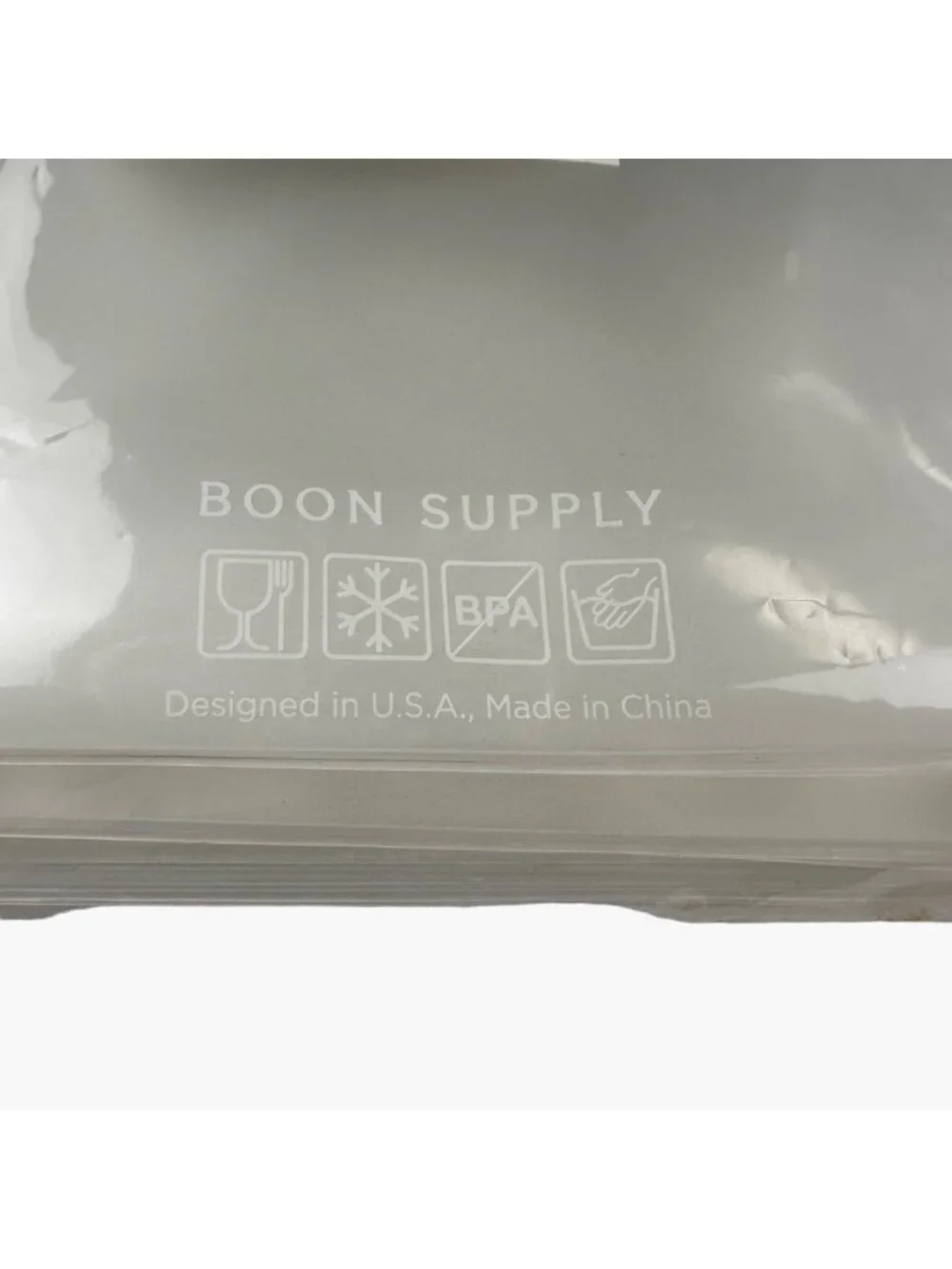 5 Boon Reusable Food Storage Bags Zip Closure Eco Friendly BPA-Free NIP